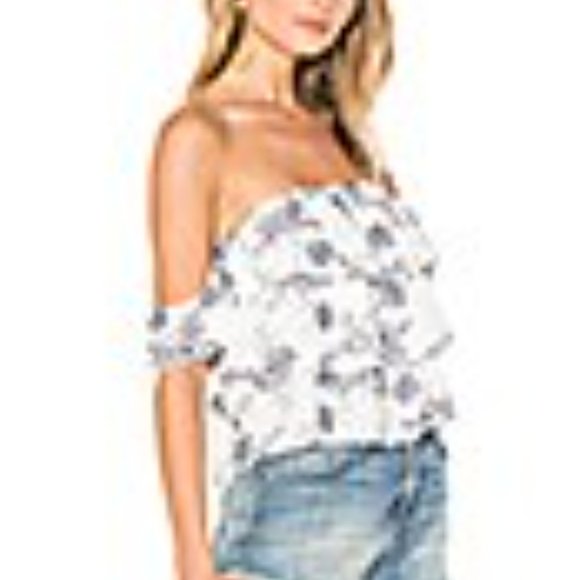 Revolve Misa Los Angeles Kaia Embroidered Top s - Picture 11 of 11